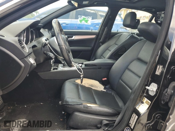 2012 Mercedes-Benz C 300 Sport with VIN WDDGF8BB7CR200079, listed as a Copart auction lot 61307535 with 131,500 mi miles and Clean title. Bid and sale history available at DreamBid. Image 7.