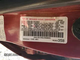 2002 Mitsubishi Montero ES z VIN JA4LS21H52J068809, wystawiony jako Copart lot #51659505 z przebiegiem 84 499 mil mil oraz Czysty tytuł • Clean title. Historia ofert i sprzedaży dostępna na DreamBid. Obrazek 13.