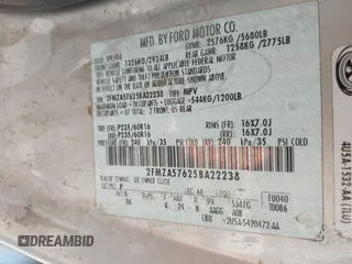 2005 Ford Freestar SES с VIN 2FMZA57625BA22238, выставлен на аукционе IAAI как лот 41840708 с пробегом 195 192 миль миль и . История ставок и продаж доступна на DreamBid. Изображение 9.