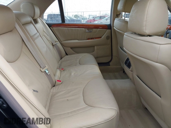 2005 Lexus LS 430 with VIN JTHBN36F450174554, listed as a IAAI auction lot 41989741 with Not Provided miles. Bid and sale history available at carsss.com. Image 8.
