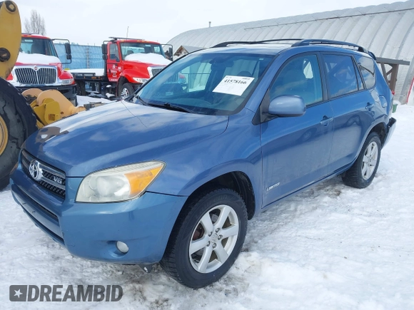 2008 Toyota RAV4 Ltd with VIN JTMBK31V186044743, listed as a IAAI auction lot 41578166 with 227,663 mi miles. Bid and sale history available at carsss.com. Image 17.