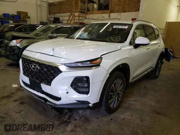 2020 Hyundai Santa Fe SEL with VIN 5NMS3CAD5LH163427, listed as a Copart auction lot 66327012 with 41,612 mi miles. Bid and sale history available at carsss.com. Image 2.