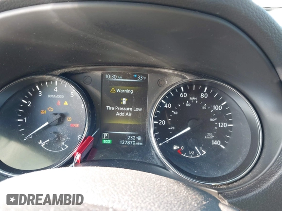 2017 Nissan Rogue SV with VIN 5N1AT2MVXHC781791, listed as a IAAI auction lot 41090989 with 127,870 mi miles. Bid and sale history available at carsss.com. Image 7.