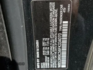 2015 BMW M4 z VIN WBS3R9C56FK334070, wystawiony jako Copart lot #61368595 z przebiegiem 78 253 mil mil oraz Czysty tytuł • Clean title. Historia ofert i sprzedaży dostępna na DreamBid. Obrazek 12.