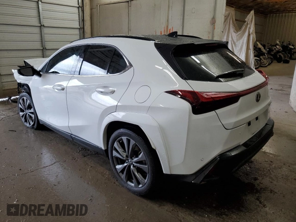 2023 Lexus UX 250h F Sport z VIN JTHB6JBH4P2135480, wystawiony jako Copart lot #81523784 z przebiegiem Nie podano mil oraz Szkody całkowita. Historia ofert i sprzedaży dostępna na DreamBid. Obrazek 2.