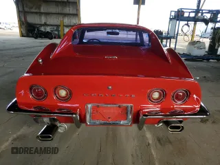 1972 Chevrolet Corvette with VIN 1Z37K2S501737, listed as a Copart auction lot 43789865 with 22,938 mi miles and Salvage title. Bid and sale history available at DreamBid. Image 6.