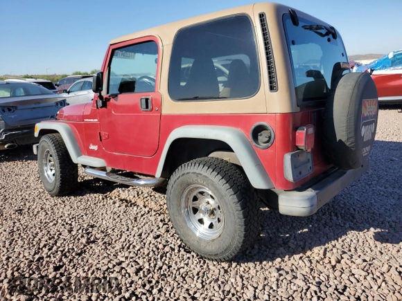 1998 Jeep Wrangler SE with VIN 1J4FY29P7WP792463, listed as a Copart auction lot 72254154 with 179,114 mi miles and Salvage Title. Bid and sale history available at carsss.com. Image 2.