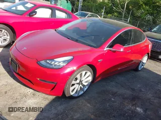 2018 Tesla Model 3 Long Range Battery with VIN 5YJ3E1EA5JF063555, listed as a IAAI auction lot 42028785 with 45,346 mi miles and . Bid and sale history available at DreamBid. Image 19.