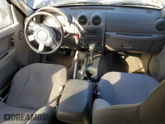 2004 Jeep Liberty Sport with VIN 1J4GK48K64W153128, listed as a Copart auction lot 75900124 with 205,257 mi miles and Non Repairable. Bid and sale history available at DreamBid. Image 8.