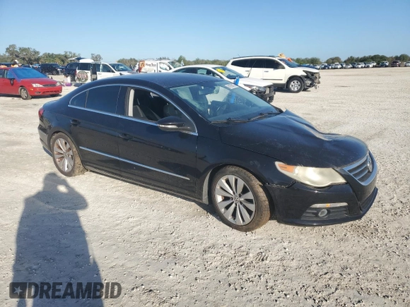 2010 Volkswagen CC Sport with VIN WVWNN7ANXAE553026, listed as a Copart auction lot 81978474 with 0 mi miles and Salvage Title. Bid and sale history available at carsss.com. Image 4.