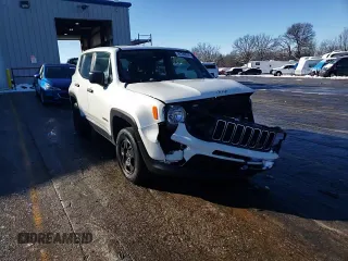 2020 Jeep Renegade Sport with VIN ZACNJBAB3LPK96545, listed as a Copart auction lot 87240914 with 60,586 mi miles and Salvage title. Bid and sale history available at DreamBid. Image 14.