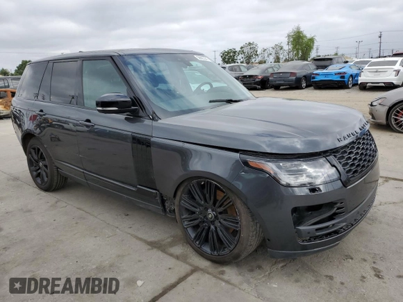 2020 Land Rover Range Rover HSE with VIN SALGS2RU6LA593221, listed as a Copart auction lot 56663245 with 56,234 mi miles and Salvage Title. Bid and sale history available at DreamBid. Image 4.