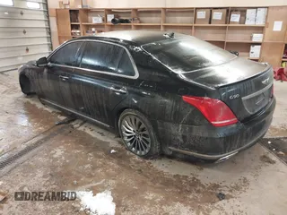2018 Genesis G90 5.0L Ultimate with VIN KMHG54JH7JU038472, listed as a IAAI auction lot 41300699 with 85,133 mi miles. Bid and sale history available at carsss.com. Image 3.