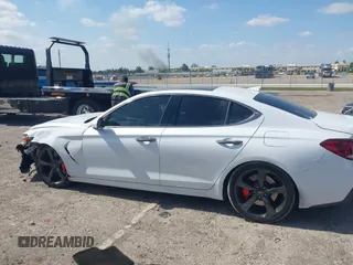 2019 Genesis G70 Advanced with VIN KMTG34LE0KU034232, listed as a IAAI auction lot 42113393 with 47,360 mi miles and . Bid and sale history available at DreamBid. Image 14.