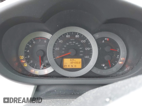 2010 Toyota RAV4 with VIN JTMZF4DV6AD020234, listed as a IAAI auction lot 42497598 with 184,968 mi miles and . Bid and sale history available at DreamBid. Image 7.