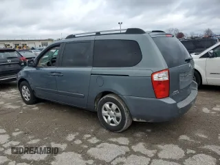 2008 Kia Sedona EX with VIN KNDMB233286246361, listed as a Copart auction lot 80190154 with 191,092 mi miles and Salvage Title. Bid and sale history available at carsss.com. Image 2.