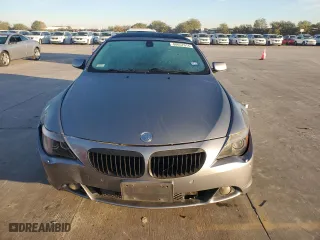 2007 BMW 6 Series 650i with VIN WBAEH13577CR51801, listed as a Copart auction lot 80057014 with 0 mi miles and Clean Title. Bid and sale history available at carsss.com. Image 5.