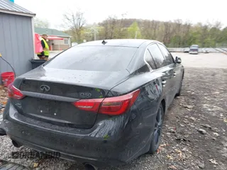 2018 Infiniti Q50 3.0t LUXE with VIN JN1EV7AR8JM442468, listed as a IAAI auction lot 42071717 with 107,484 mi miles. Bid and sale history available at carsss.com. Image 18.