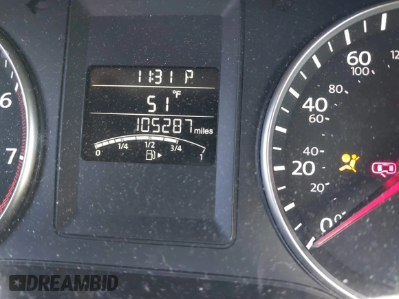 2013 Volkswagen Jetta SE with VIN 3VWDP7AJXDM427960, listed as a IAAI auction lot 41814030 with 105,287 mi miles and . Bid and sale history available at DreamBid. Image 7.