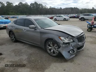 2012 Infiniti M37 with VIN JN1BY1AP0CM331616, listed as a Copart auction lot 80038414 with 148,145 mi miles and Salvage Title. Bid and sale history available at carsss.com. Image 4.