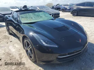 2015 Chevrolet Corvette 1LT with VIN 1G1YA2D77F5109465, listed as a Copart auction lot 76612824 with 87,098 mi miles and Salvage Title. Bid and sale history available at carsss.com. Image 4.
