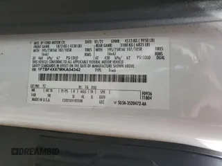 2021 Ford Transit z VIN 1FTBF4X87MKA04342, wystawiony jako Copart lot #53891525 z przebiegiem 114 503 mil mil oraz Szkoda całkowita • Salvage title. Historia ofert i sprzedaży dostępna na DreamBid. Obrazek 14.