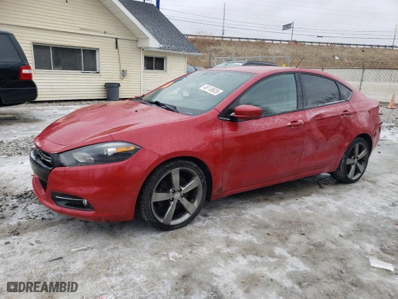 2013 Dodge Dart GT with VIN 1C3CDFCB2DD325091, listed as a Copart auction lot 45110635 with 142,583 mi miles and Salvage Title. Bid and sale history available at carsss.com. Image 1.