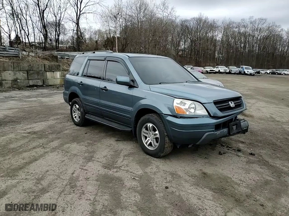 2005 Honda Pilot EX-L with NAVI with VIN 2HKYF18765H502546, listed as a Copart auction lot 48708755 with 186,164 mi miles and Salvage Title. Bid and sale history available at carsss.com. Image 12.