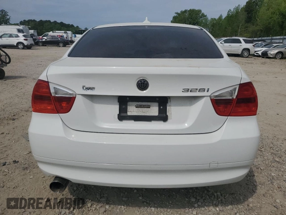 2007 BMW 3 Series 328i with VIN WBAVA33517KX71185, listed as a Copart auction lot 53839015 with Not provided miles and Salvage title. Bid and sale history available at DreamBid. Image 6.