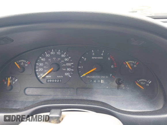 1998 Ford Mustang with VIN 1FAFP4045WF152304, listed as a IAAI auction lot 42378956 with 200,921 mi miles and . Bid and sale history available at DreamBid. Image 7.