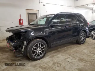 2018 Ford Explorer Sport with VIN 1FM5K8GT7JGC27883, listed as a Copart auction lot 51093285 with 112,577 mi miles and Salvage Title. Bid and sale history available at DreamBid. Image 1.