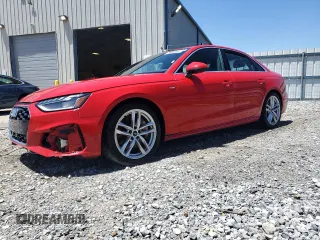 2024 Audi A4 S line Premium Plus z VIN WAUEAAF41RN006180, wystawiony jako Copart lot #57412735 z przebiegiem 35 112 mil mil oraz Szkoda całkowita • Salvage title. Historia ofert i sprzedaży dostępna na DreamBid. Obrazek 1.