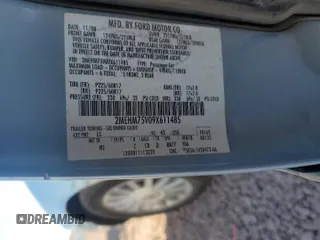 2009 Mercury Grand Marquis LS with VIN 2MEHM75V09X611485, listed as a Copart auction lot 51715775 with 97,578 mi miles and Salvage Title. Bid and sale history available at carsss.com. Image 12.
