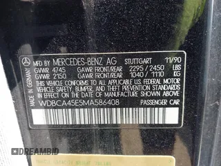 1991 Mercedes-Benz 560 с VIN WDBCA45E5MA586408, выставлен на аукционе IAAI как лот 42454893 с пробегом 188 572 миль миль и . История ставок и продаж доступна на DreamBid. Изображение 9.