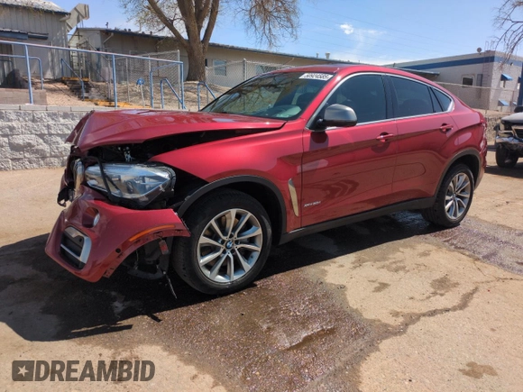 2018 BMW X6 xDrive50i with VIN 5UXKU6C54J0Z66522, listed as a Copart auction lot 50924585 with 49,359 mi miles and Salvage Title. Bid and sale history available at carsss.com. Image 1.