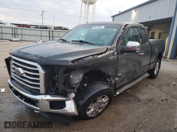 2017 Ford F-150 XL with VIN 1FTFX1EG2HFA44947, listed as a Copart auction lot 85162954 with 138,896 mi miles and Salvage Title. Bid and sale history available at carsss.com. Image 1.