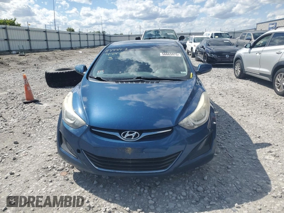 2016 Hyundai Elantra SE with VIN KMHDH4AE6GU516535, listed as a Copart auction lot 56665975 with 111,846 mi miles and Salvage title. Bid and sale history available at DreamBid. Image 5.