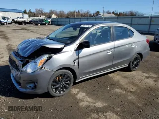 2020 Mitsubishi Mirage G4 SE with VIN ML32F4FJ0LHF04770, listed as a Copart auction lot 50016415 with 112,116 mi miles and Salvage Title. Bid and sale history available at carsss.com. Image 1.
