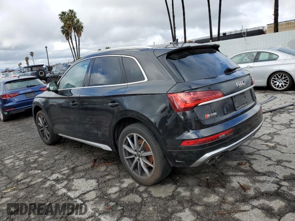 2022 Audi SQ5 Premium Plus with VIN WA1B4AFY0N2087887, listed as a Copart auction lot 88809855 with 14,999 mi miles and Salvage Title. Bid and sale history available at carsss.com. Image 2.