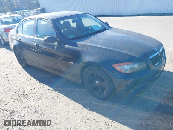 2008 BMW 3 Series 328xi with VIN WBAVC73508KX91012, listed as a IAAI auction lot 41291210 with 176,184 mi miles. Bid and sale history available at carsss.com. Image 1.