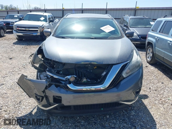2018 Nissan Murano S with VIN 5N1AZ2MH6JN124070, listed as a IAAI auction lot 41983722 with 126,522 mi miles and . Bid and sale history available at DreamBid. Image 12.