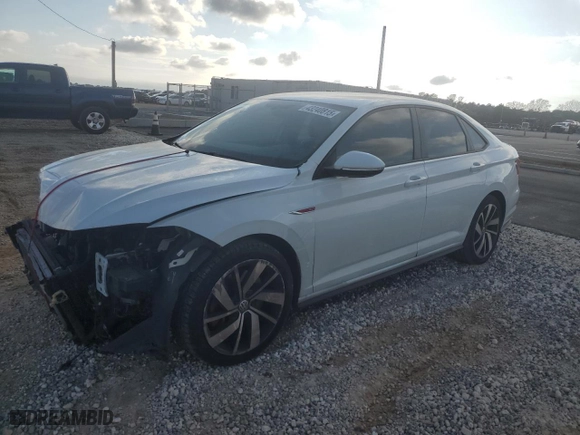 2019 Volkswagen Jetta GLI S with VIN 3VW5T7BU3KM201748, listed as a Copart auction lot 43240815 with 85,682 mi miles and Salvage Title. Bid and sale history available at carsss.com. Image 1.