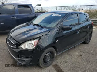 2017 Mitsubishi Mirage ES z VIN ML32A3HJ7HH018645, wystawiony jako Copart lot #59983865 z przebiegiem 130 603 mil mil oraz Szkoda całkowita • Salvage title. Historia ofert i sprzedaży dostępna na DreamBid. Obrazek 1.