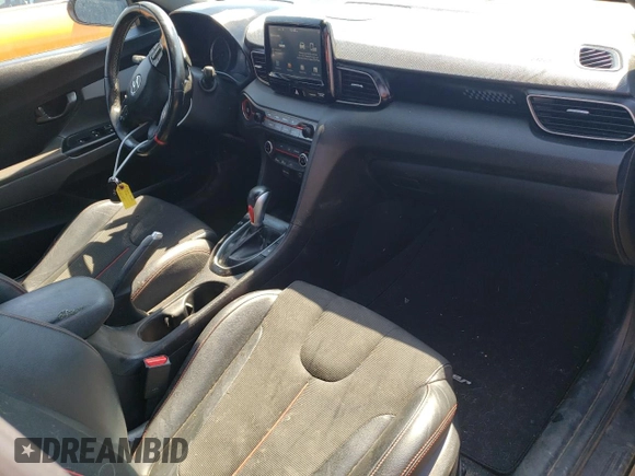 2021 Hyundai Veloster 2.0 Premium with VIN KMHTG6AF0MU032214, listed as a Copart auction lot 59066174 with 31,452 mi miles and Salvage Title. Bid and sale history available at carsss.com. Image 8.