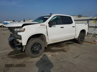 2021 Chevrolet Silverado 1500 LT Trail Boss with VIN 1GCPYFEL4MZ346809, listed as a Copart auction lot 85580404 with 81,499 mi miles and Salvage Title. Bid and sale history available at DreamBid. Image 1.