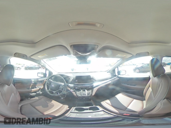 2025 Honda Odyssey Touring with VIN 5FNRL6H88SB001428, listed as a Copart auction lot 53836615 with 14,580 mi miles and Salvage title. Bid and sale history available at DreamBid. Image 15.