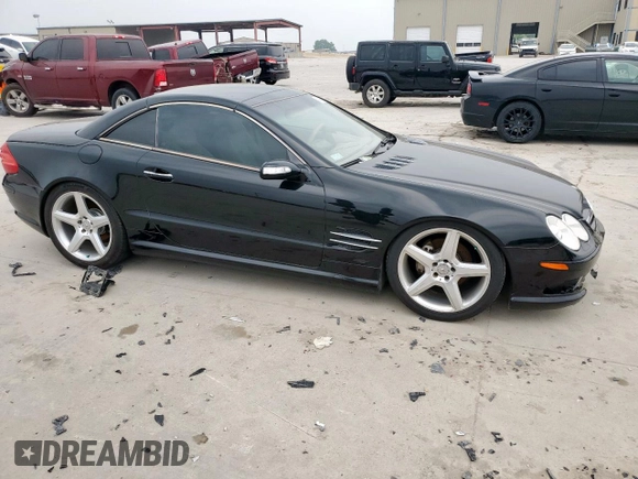 2004 Mercedes-Benz SL 500 with VIN WDBSK75F54F069695, listed as a Copart auction lot 57407635 with Not provided miles and Salvage title. Bid and sale history available at DreamBid. Image 4.