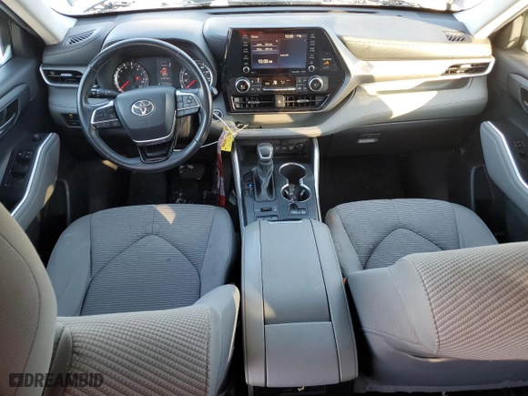 2021 Toyota Highlander L with VIN 5TDBZRBH0MS557161, listed as a Copart auction lot 87359574 with 86,296 mi miles and Salvage Title. Bid and sale history available at carsss.com. Image 8.