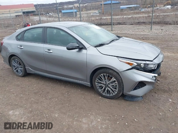 2023 Kia Forte GT-Line with VIN 3KPF54AD9PE647678, listed as a IAAI auction lot 41780156 with 48,038 mi miles. Bid and sale history available at carsss.com. Image 1.