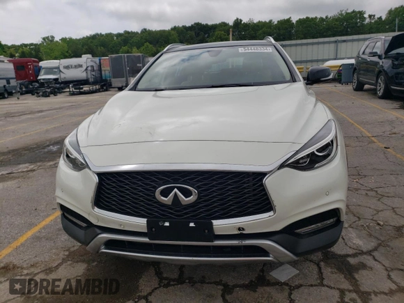 2017 Infiniti QX30 Luxury with VIN SJKCH5CR5HA018879, listed as a Copart auction lot 54448334 with 35,081 mi miles and Salvage Title. Bid and sale history available at carsss.com. Image 5.